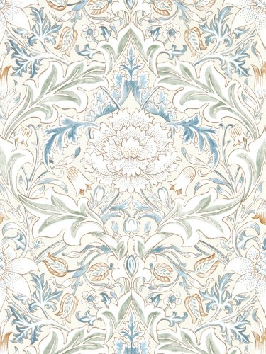 Morris & Co Simply Severn Bayleaf & Annatto Wallpaper Long