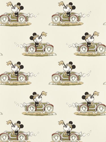 Sanderson Minnie On The Move Babyccino Wallpaper Long