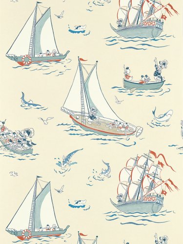 Sanderson Donald Nautical Sea Salt Wallpaper Long