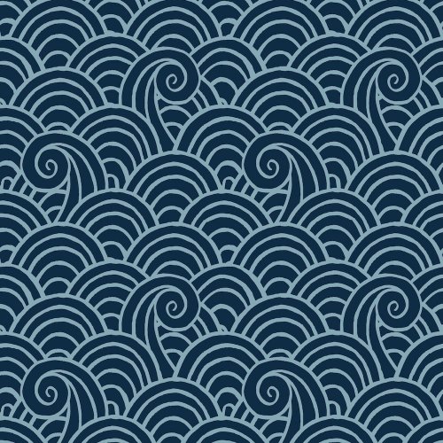 A Street Prints Alorah Navy Wallpaper