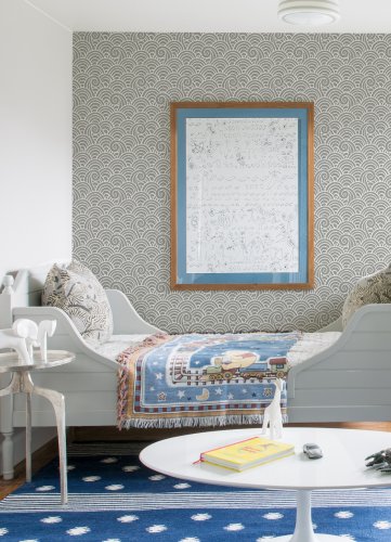 A Street Prints Alorah Grey Wallpaper Room