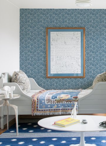 A Street Prints Alorah Grey Wallpaper Room