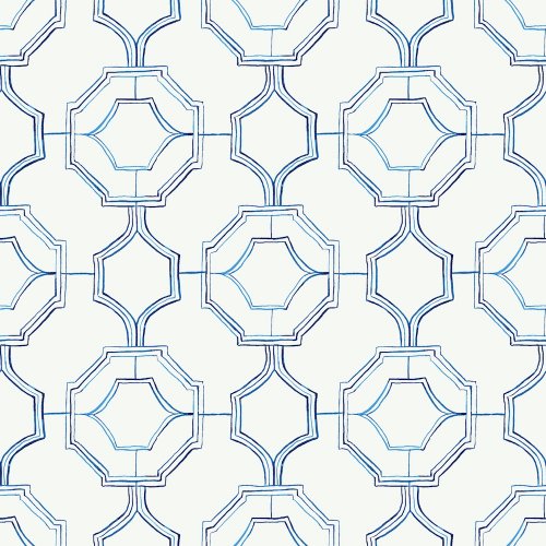 A Street Prints Gallina Blue Wallpaper