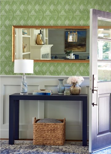 A Street Prints Grady Green Wallpaper Room