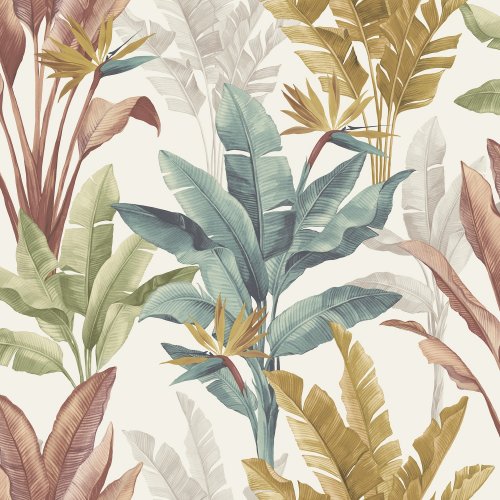 Rasch Akari Madagascar Leaf Multi Wallpaper 282879