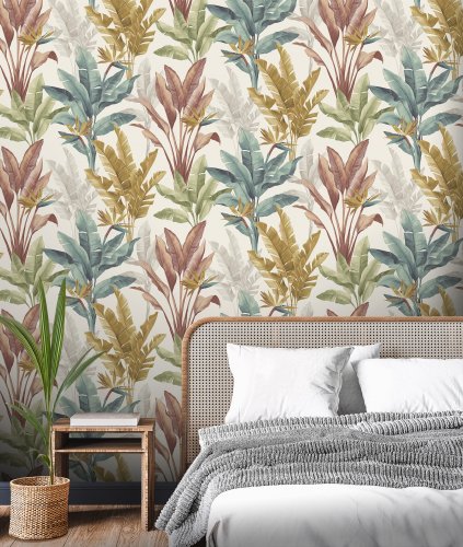 Rasch Akari Madagascar Leaf Multi Wallpaper 282879