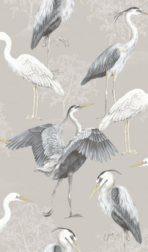 The Design Library Heron Greige Wallpaper 283937