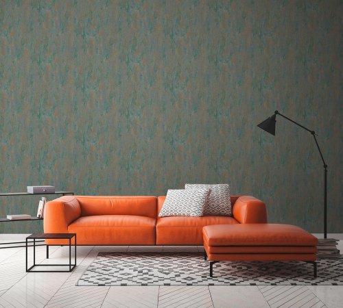 AS Creation Industrial Loft Wall Green Wallpaper Room 3