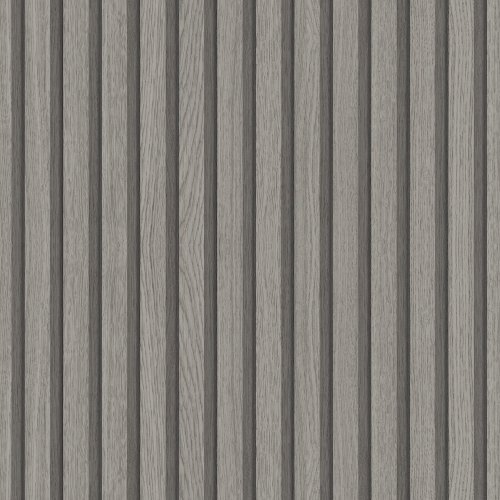 Galerie Eden Wood Stripe Grey Wallpaper