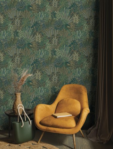 Holden Decor Rainforest Green Wallpaper 36160