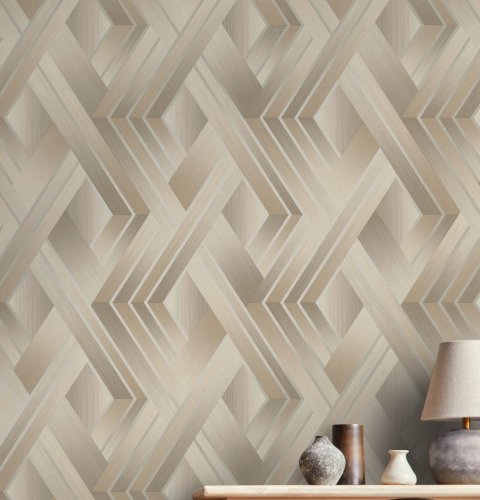 Holden Decor Tranquillo Taupe & Grey Wallpaper 36190