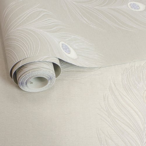 Holden Decor Pavona Taupe Wallpaper 36242