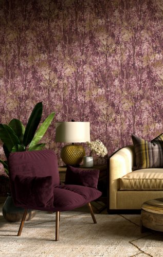 Holden Decor Verdant Berry Wallpaper Room