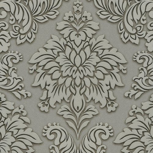 Living Walls Lizzy London Damask Grey Wallpaper 368981