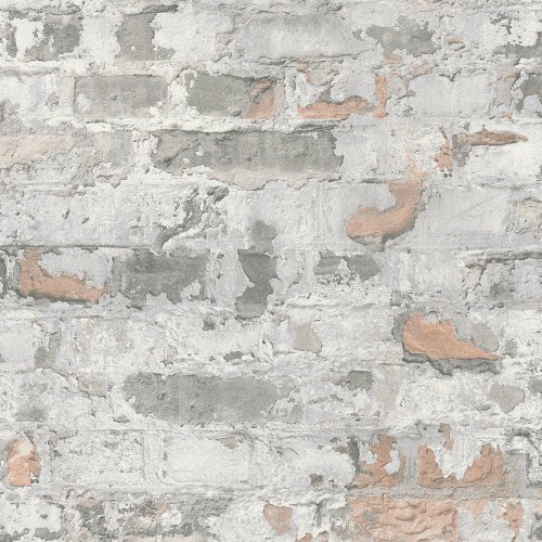 Living Walls Paul Bergmann Grey Brick Wallpaper 369292