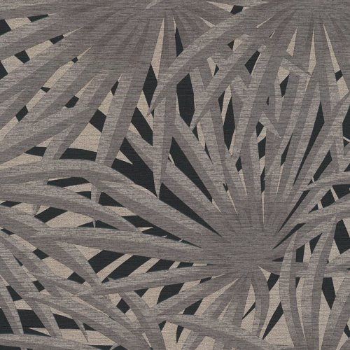 Living Walls Marrakech Palm Grey/Black Wallpaper 378612