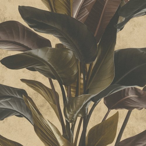 AS Creation Barcelona Brown & Gold Floral Wallpaper