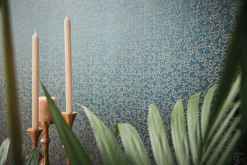AS Creation Marrakech Trellis Deep Teal Wallpaper