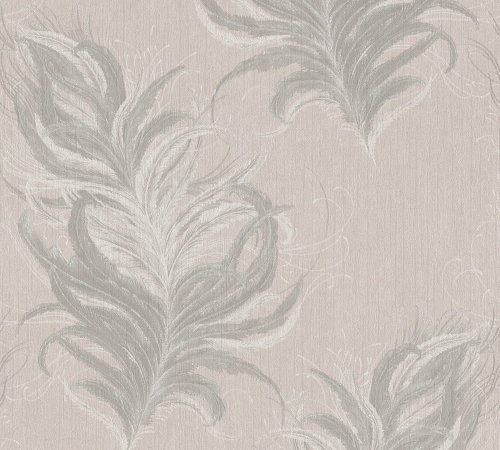 AS Creation Mata Hari Feather Cream Wallpaper 380092