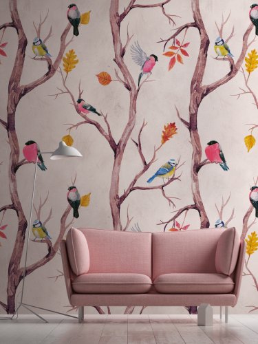 AS Creation Little Birds Wall Mural