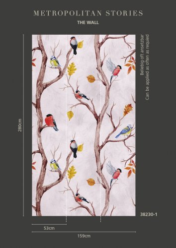 AS Creation Little Birds Wall Mural