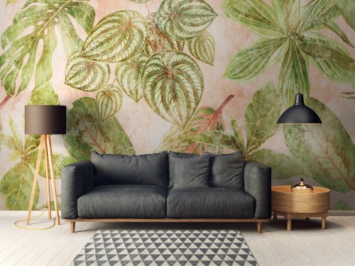 AS Creation Botanic Jungle Large Leaves Wall Mural