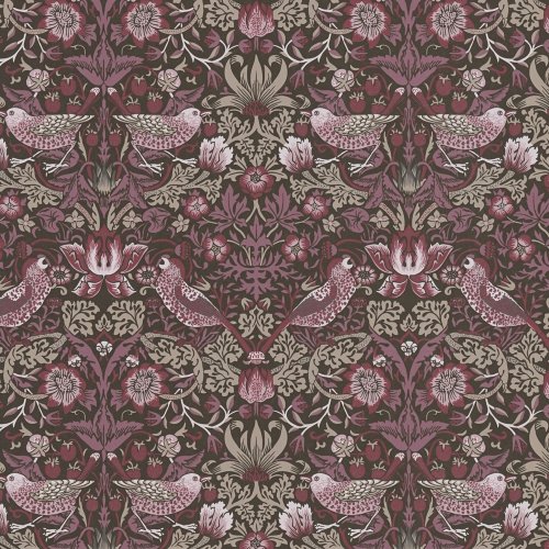 AS Creation Vintage Country Garden Plum Wallpaper