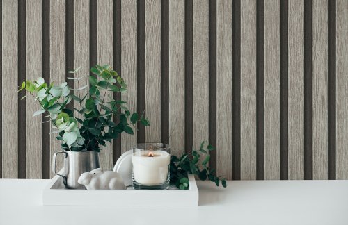 AS Creation Acoustic Panels Grey Wallpaper Room 2