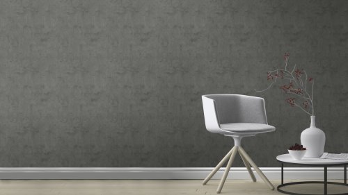 407365 Charcoal concrete wall wallpaper by Rasch