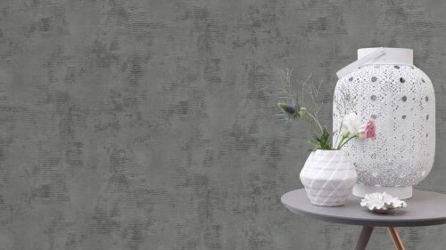 Rasch Brick Lane Distressed Wall Grey Wallpaper