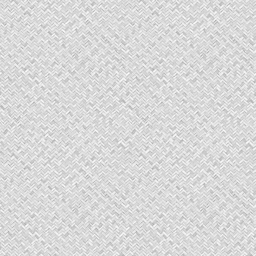 Galerie Flora Herringbone Weave Silver & Grey Wallpaper