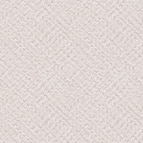 Galerie Flora Herringbone Weave Pink Wallpaper