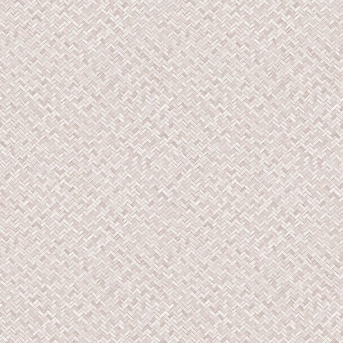 Galerie Flora Herringbone Weave Pink Wallpaper