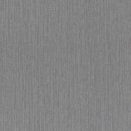 Shimmering grey and silver wallpaper with woven texture