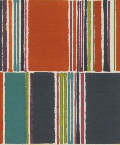 Rasch Woven Contemporary Blocks Bright Multi Wallpaper 484458