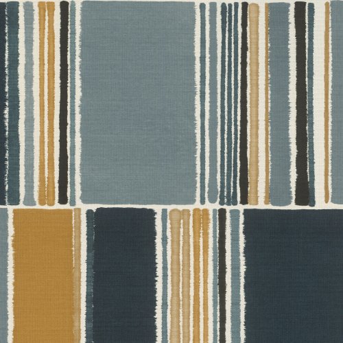 Rasch Woven Contemporary Blocks Cool Blue Wallpaper 484441