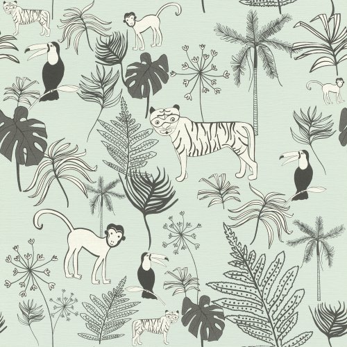 Studio Claas Jungle Light Blue Wallpaper 531800