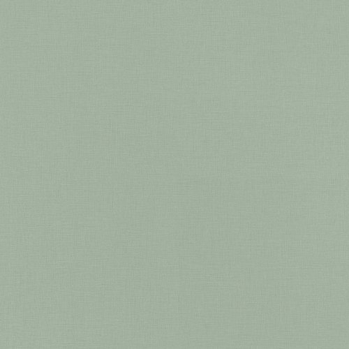 Rasch Amazing Linen Effect Sage Green Wallpaper 537901