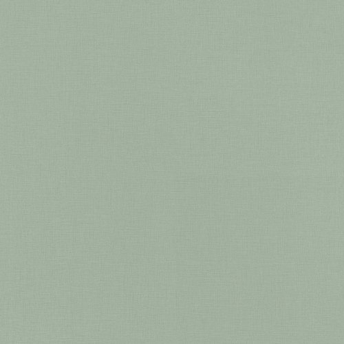 Rasch Amazing Linen Effect Sage Green Wallpaper 537901