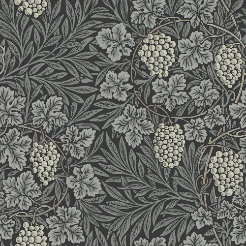 Galerie Hidden Treasures Vine Dark Grey Wallpaper