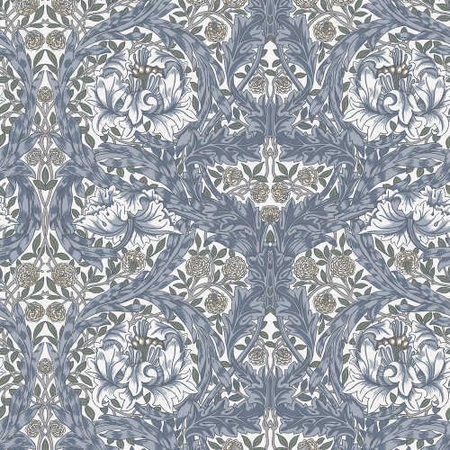 Galerie Hidden Treasures African Marigold Blue Wallpaper