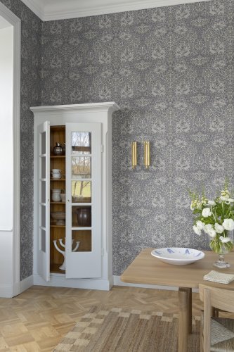 Galerie Hidden Treasures African Marigold Grey Wallpaper Room