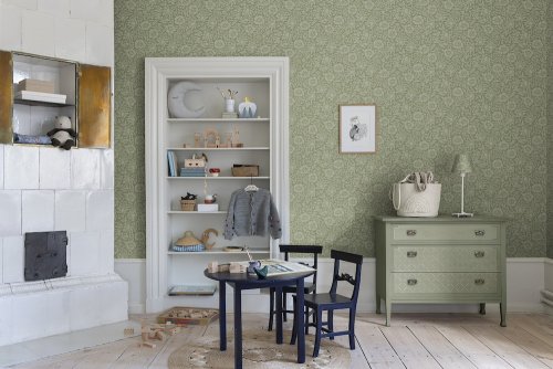 Galerie Hidden Treasures Mallow Green Wallpaper Room