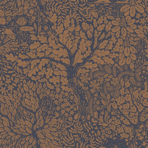 Galerie Olle Blue / Orange Wallpaper