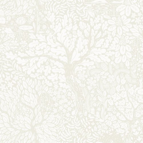 Galerie Olle Beige / White Wallpaper