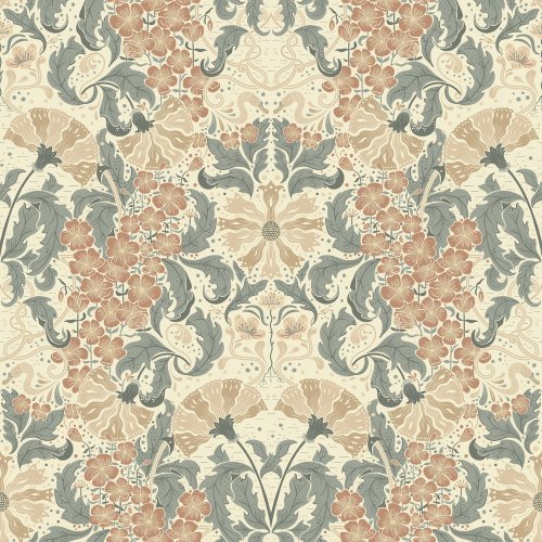 Galerie Öjvind Blue / Pink / Cream Wallpaper