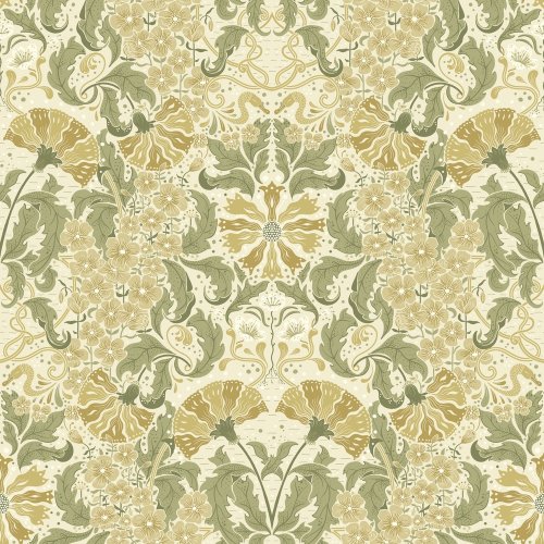 Galerie Öjvind Cream / Olive / Beige Wallpaper