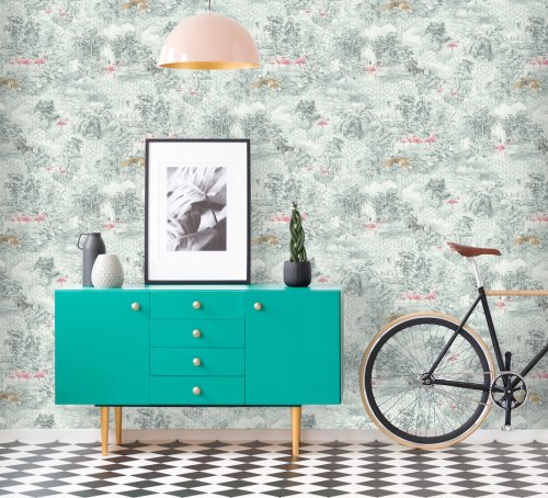 Holden Decor Mayang Green Wallpaper