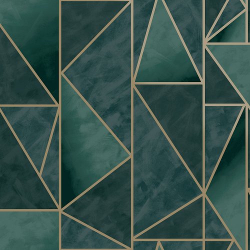 Holden Decor Charon Teal and Gold Wallpaper 91141
