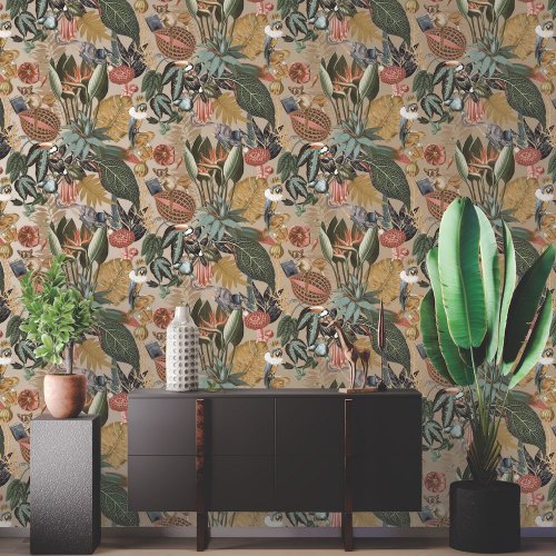Holden Decor Wonderland Gold Wallpaper Room